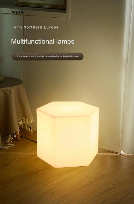 YUNLU Hexagonal Side Table Lamp from MODENG