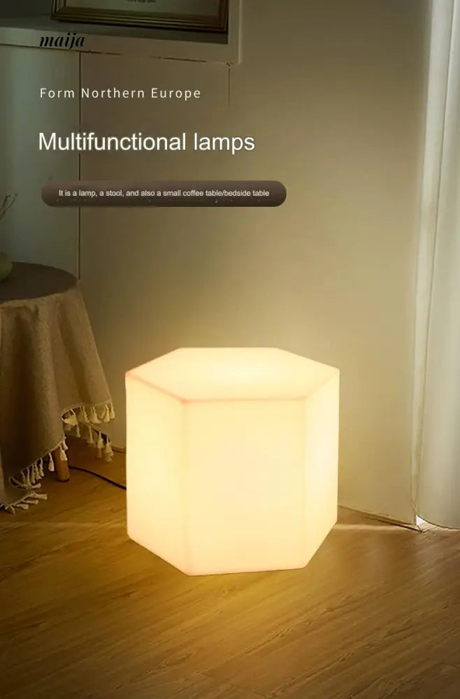 YUNLU Hexagonal Side Table Lamp from MODENG