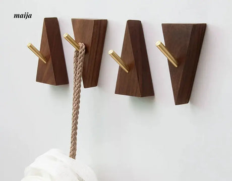 NHSJ Walnut Triangle Wall Hook from NHSJ
