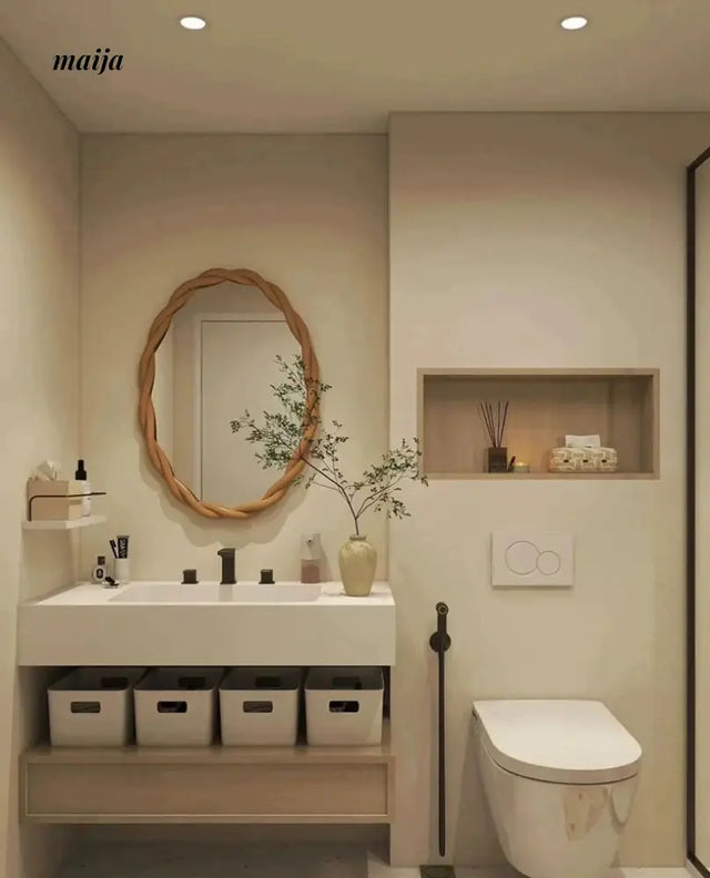 Rope Oval Mirror from maija