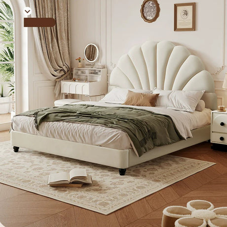 DOSMARS Ava Dama Velvet Double Bed from DOSMARS