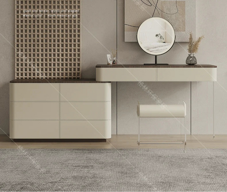 GEPH Stella Cream Acrylic Storage Dressing Table from GEPH