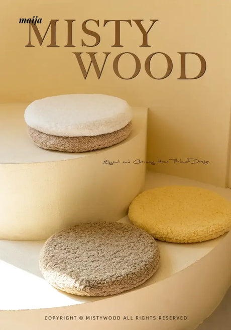 MISTYWOOD Round Plush Alpaca Pillow from MISTYWOOD
