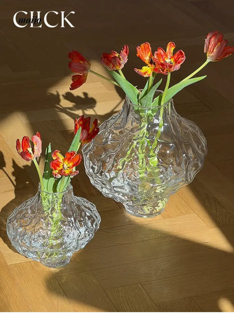 CLICK Glacier Glass Vase Large Space Decor from CLICK