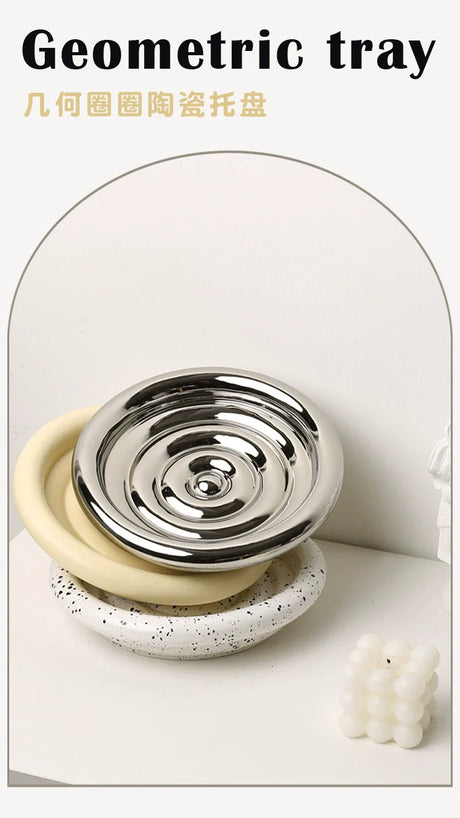 LENYVASEN Kai Bathroom Ceramic Storage Tray from LENYVASEN