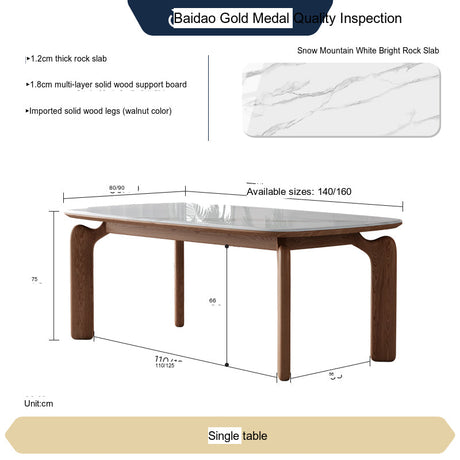 FASATI Leonardo Chic Minimalist Wood Dining Set from FASATI