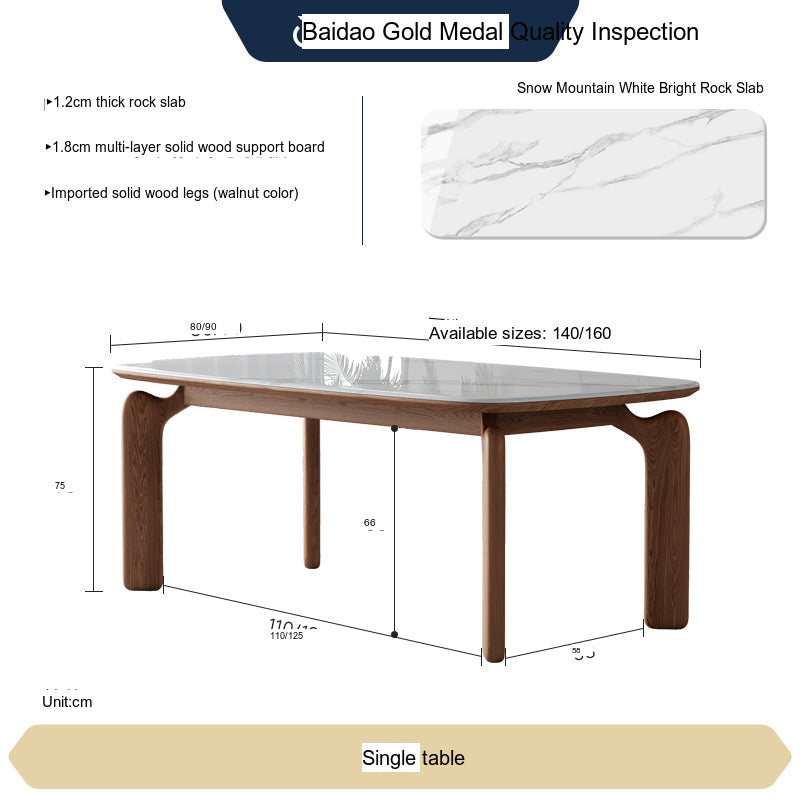 FASATI Leonardo Chic Minimalist Wood Dining Set from FASATI
