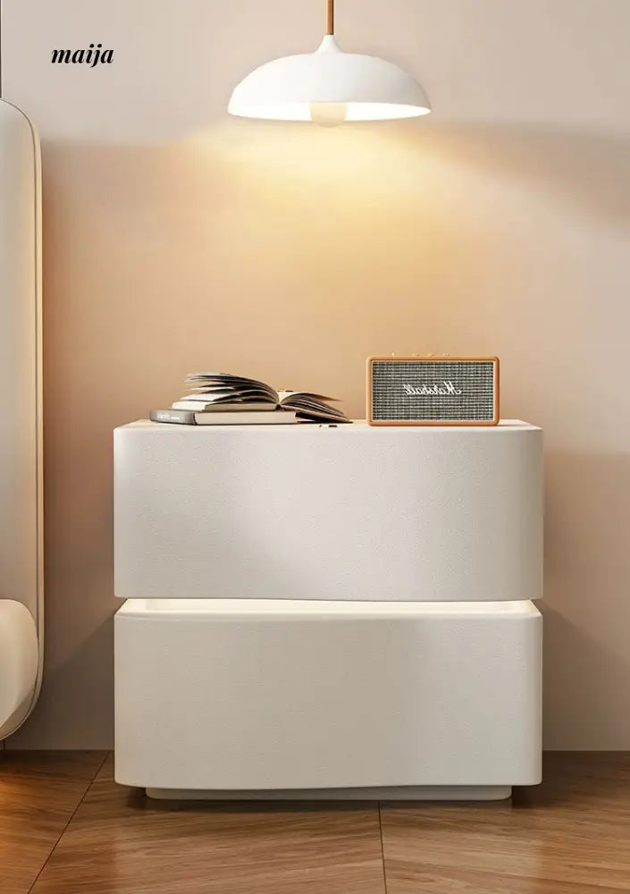 Maddie Solid Wood Bedside Table from maija