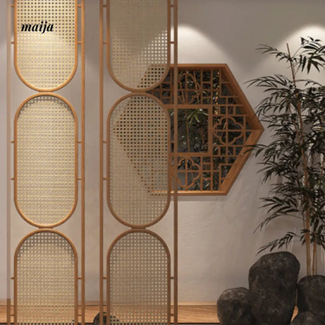 HARUNO Gabbi Rattan Partition Wall from HARUNO