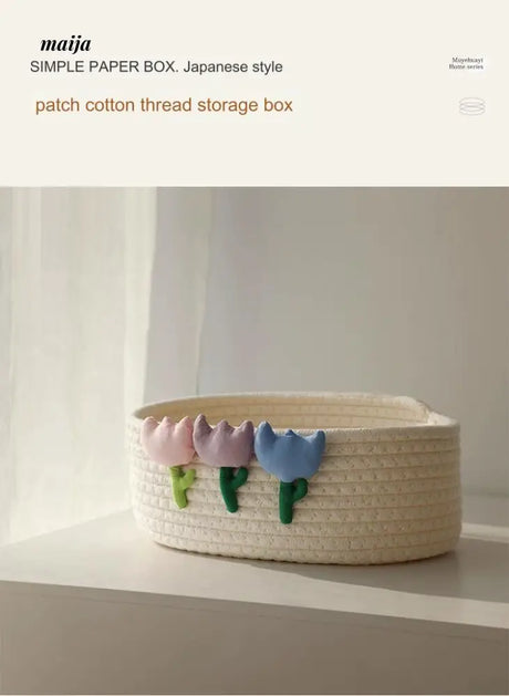 MUYE Tulip Woven Storage Basket from MUYE