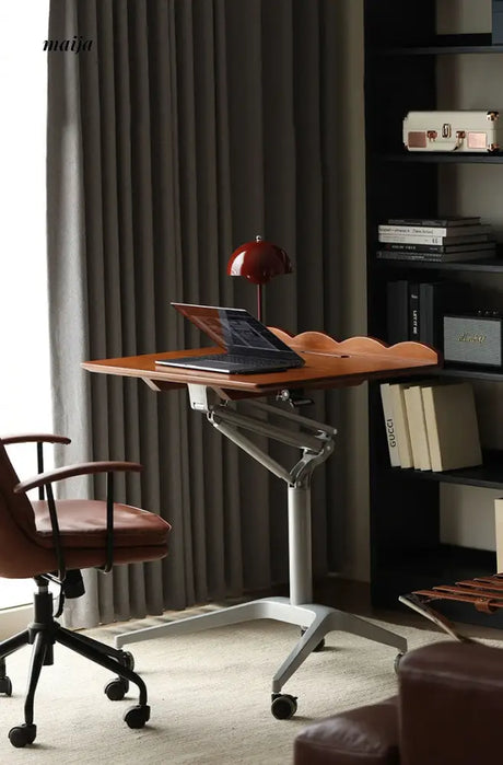 Cherry Wood Moveable Standing Desk from maija