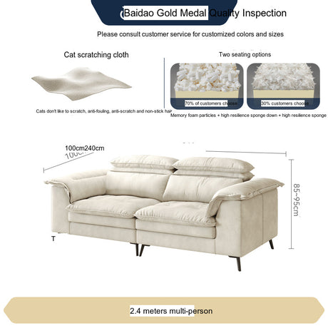 FASATI Jasper Elegant Down-Filled Minimalist Sofa from FASATI