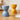 Pastel Hourglass Plastic Stool from Yishengtao