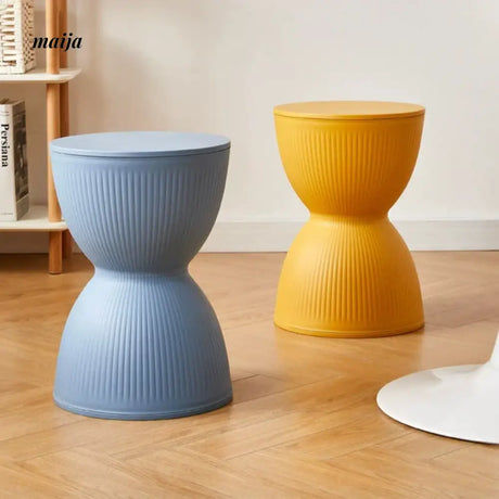 Pastel Hourglass Plastic Stool from Yishengtao