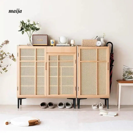 Wilkerson Rattan Shoe Cabinet from maija