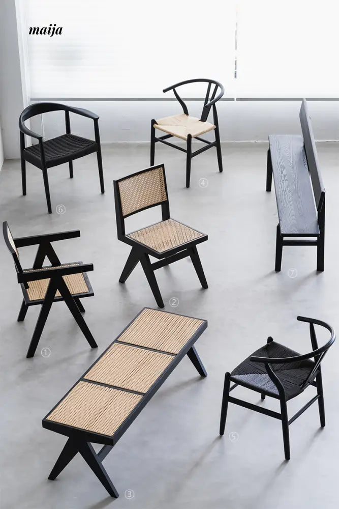 JUWU Caldwell Solid Wood Dining Seating from maija