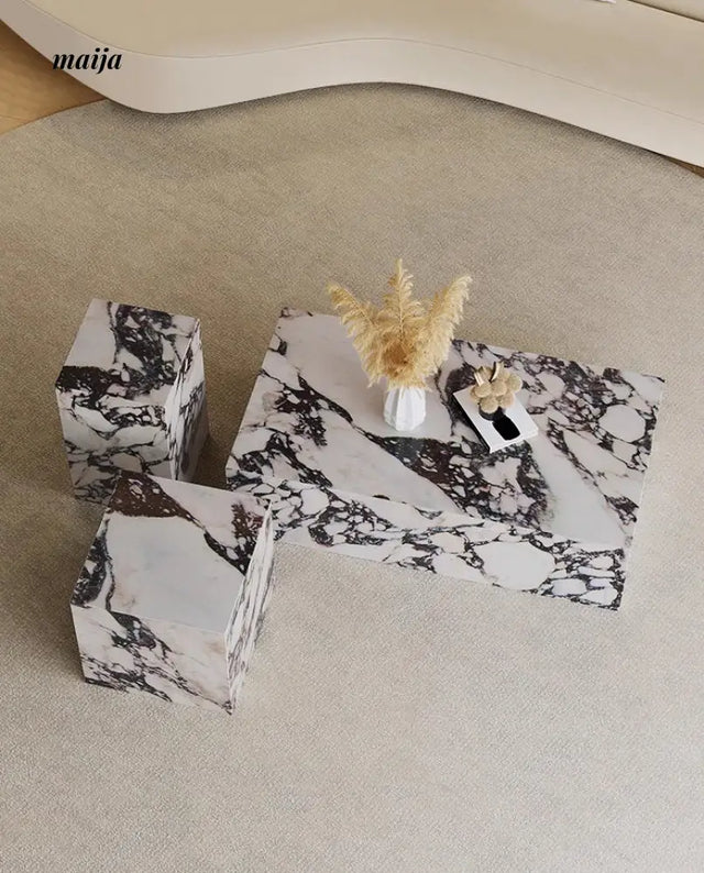 Marble Rock Slab Coffee Table from maija