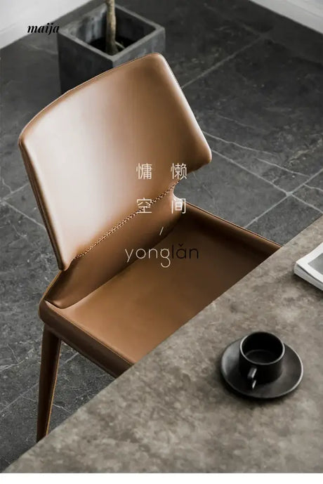 LAZYSPACE Alice Leather Dining Chair from LAZYSPACE