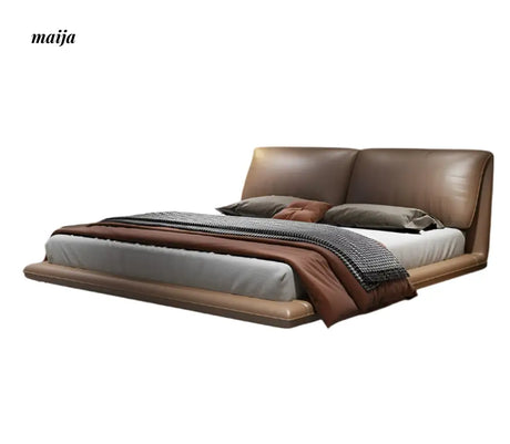 Dexter Leather Minimalist Bed from Kaiyashi
