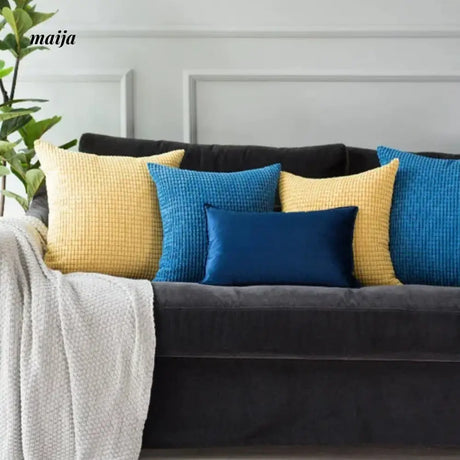 MISTYWOOD Scandinavian Cotton Yellow Pillowcase from MISTYWOOD