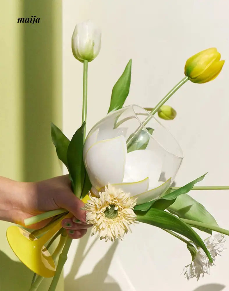 SOREMO Tulip Hand Painted Wine Glass from maija