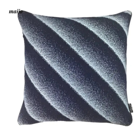 HOUSE OF YINN Striped Denim Blue Pillow Cushion from MOSE