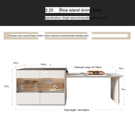 QUANMU Santiago Elegant Modern Kitchen Table from QUANMU