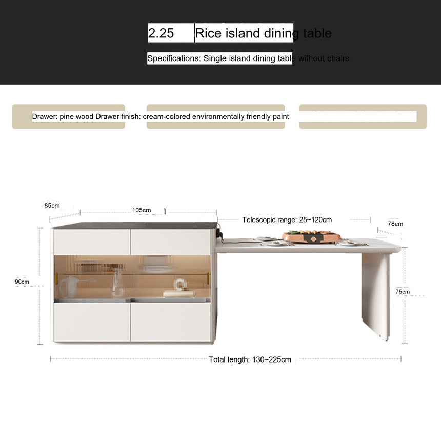 QUANMU Santiago Elegant Modern Kitchen Table from QUANMU