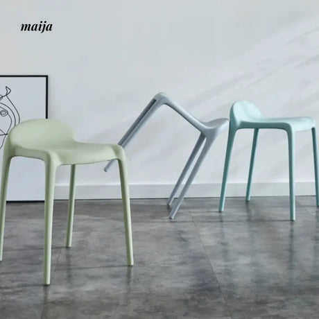 (Set of 2) Low Backrest Pastel Colour Dining Chair from Yishengtao