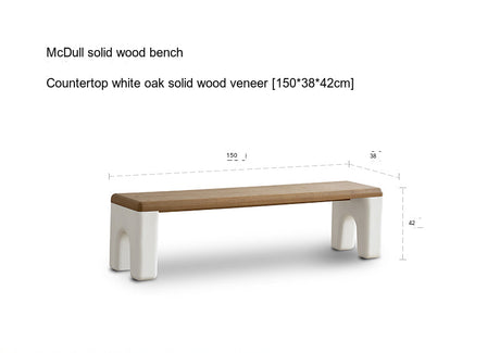 MOYU Laarni Elegant Solid Wood Bench from MOYU