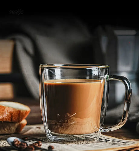 Seulgi DoubleWall Latte Glass Mug from maija