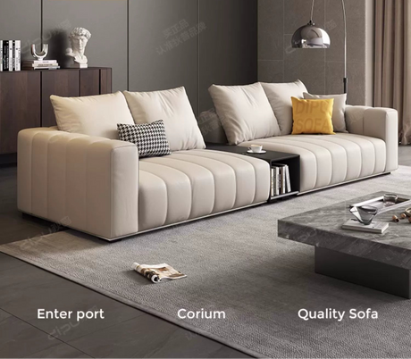 DIPU Luna Piano Leather Modern Sofa from DIPU