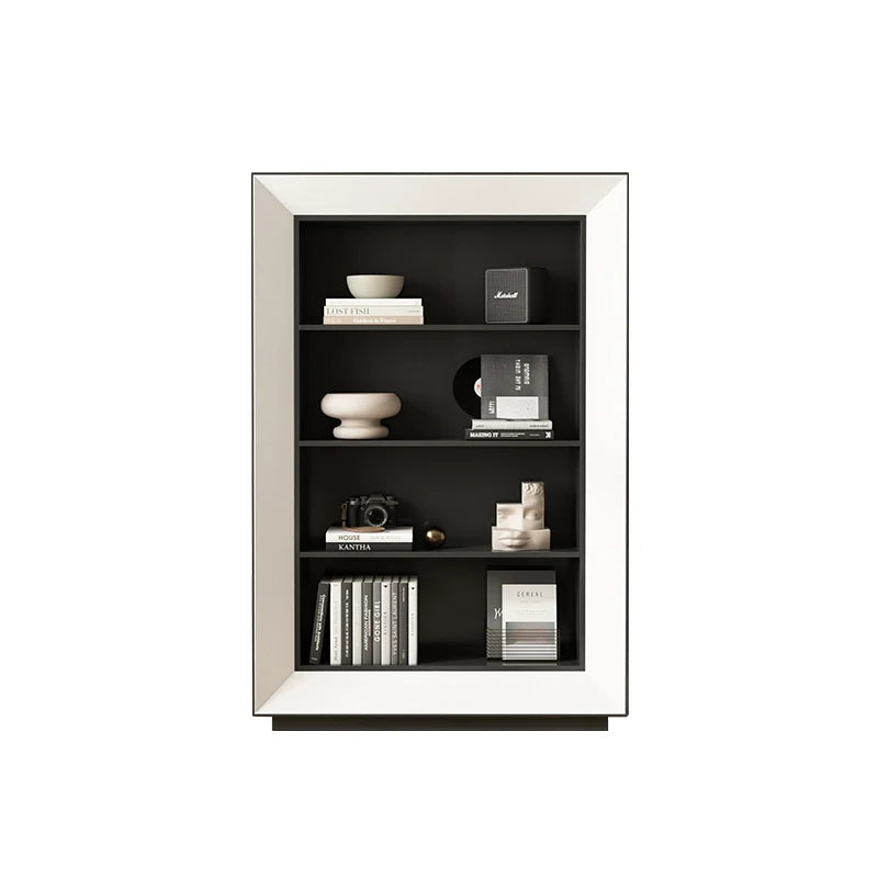 LINYUE Finn Retro Solid Wood Floor Bookshelf from LINYUE