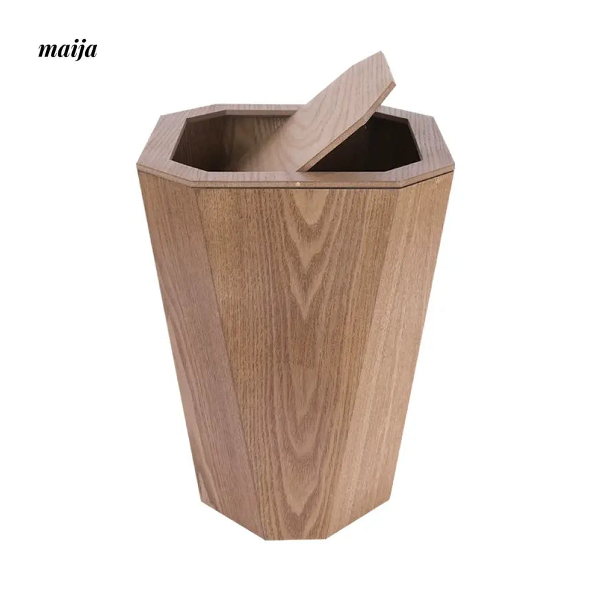 MUSN Flip Wooden Trash Bin from MUSN
