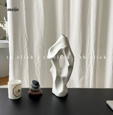 CLICK Abstract Ceramic Vase Medieval Mountain Design from CLICK