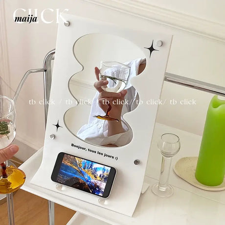 CLICK Shining Acrylic Makeup Mirror with Irregular Frame from CLICK