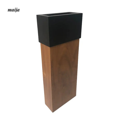 MUSN Narrow Wooden Trash Bin from MUSN