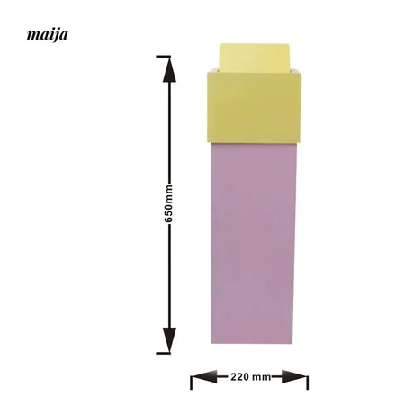 MUSN Cream Wind Trash Bin from MUSN