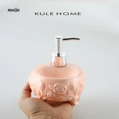 KULE HOME Scandinavian Ceramic Shampoo and Shower Gel Bottle from KULE HOME