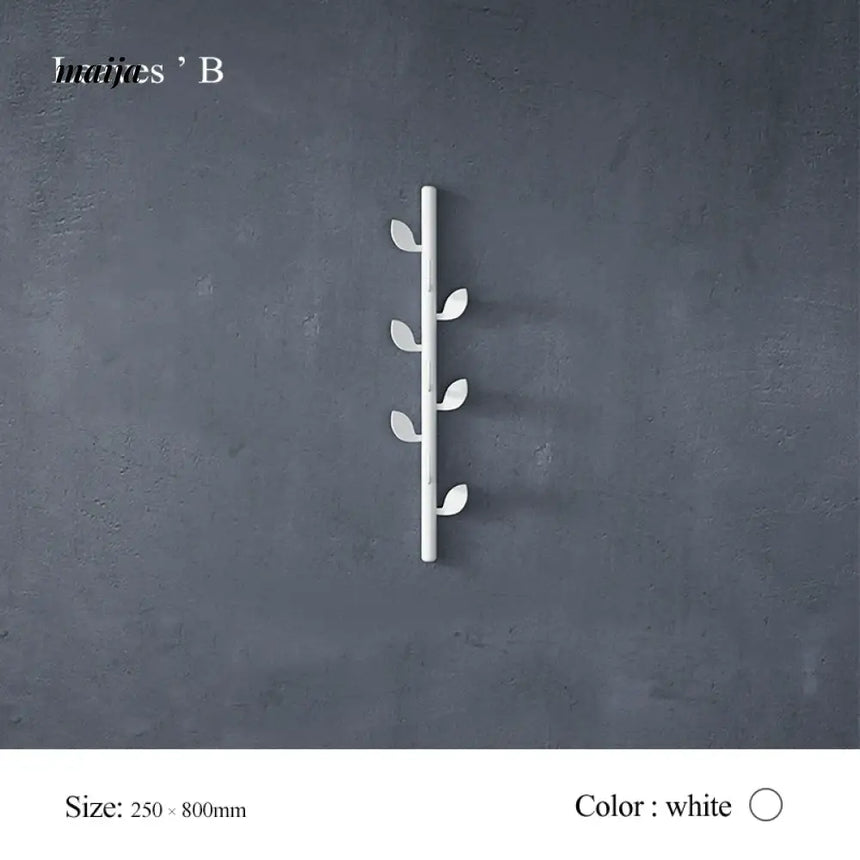 JINRAN Creative Iron Leaf Wall-Mounted Hanger from JINRAN