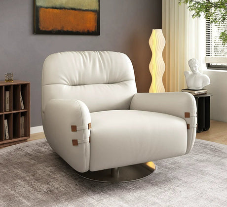 DIPU Mia Classic Cream Leather Sofa from DIPU