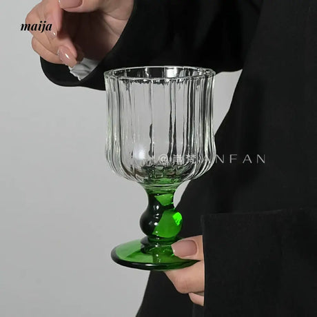 ANFAN Fuchsia Pleated Wine Glass from ANFAN