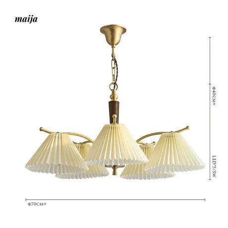 LYNN Japanese Retro Copper Ceiling Lamp from Lynn's Lamp