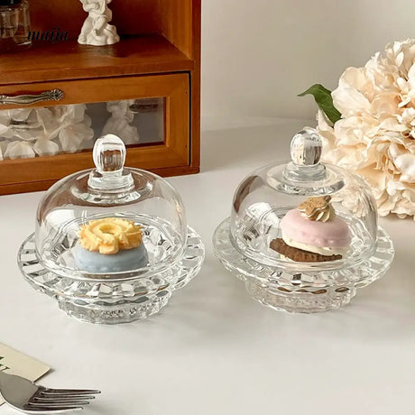 BANKE Transparent Bird's Nest Glass Bowl with Lid from BANKE