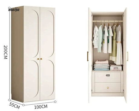 MEIHOUSE French Pine Board Wardrobe Bedroom Finished Large Cabinet from MEIHOUSE