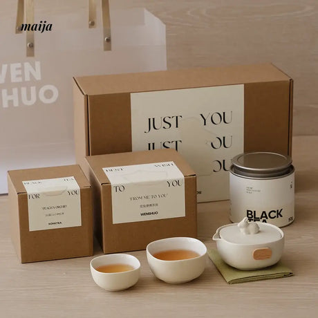 WENSHUO Cream Rabbit Tea Set from WENSHUO
