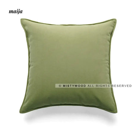 MISTYWOOD Green Modern Minimalist Pillow from MISTYWOOD