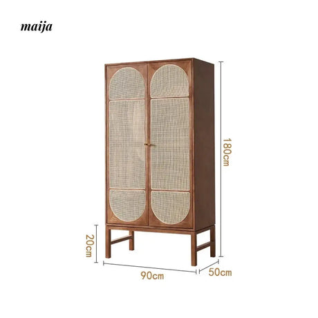 RATTAN CRAFTSMAN Retro Bedroom Wardrobe from RATTAN CRAFTSMAN
