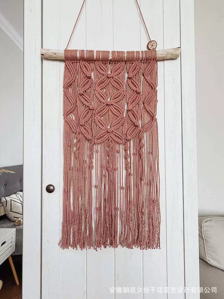 ZHANG MEIMEI Boho Woven Rose Tapestry from ZHANG MEIMEI