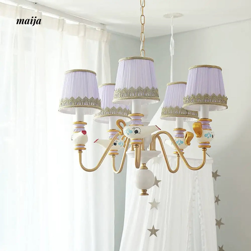 QXWD Cartoon Ceiling Lamp Princess Room from QXWD